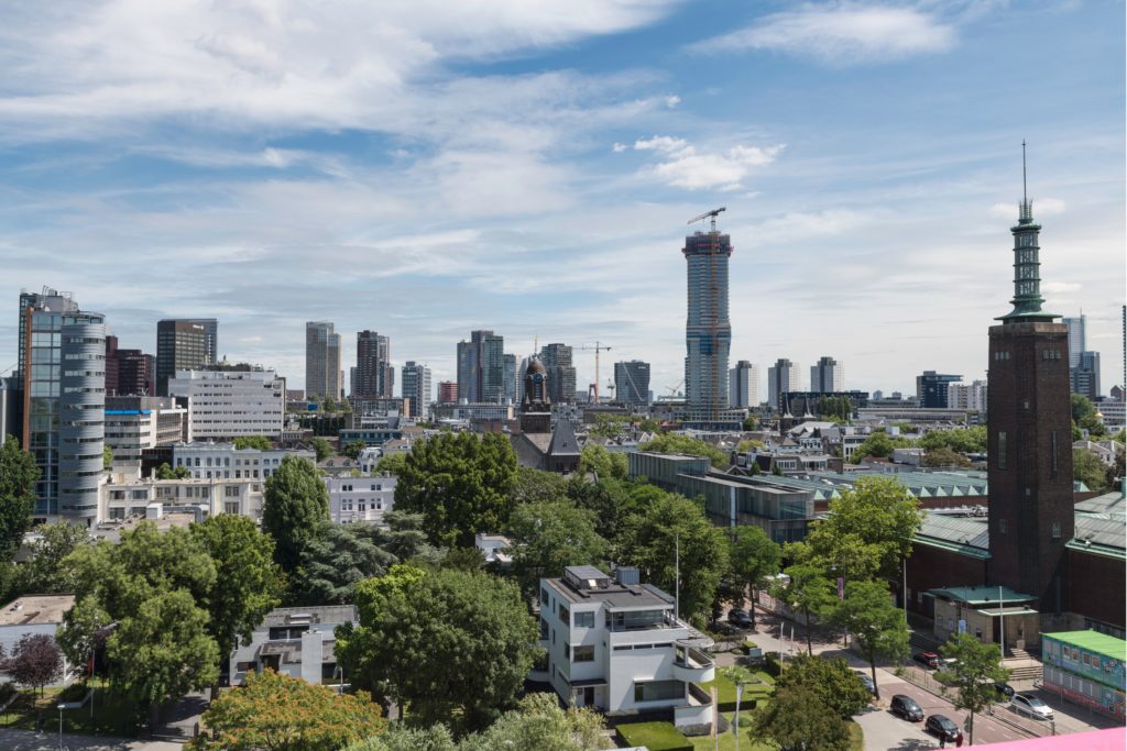 Rotterdam,holland,06-07-2022:the,Skyline,Of,The,City,Of,Rotterdam,In,The,Netherlands