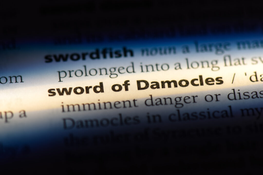 Sword,Of,Damocles,Word,In,A,Dictionary.,Sword,Of,Damocles