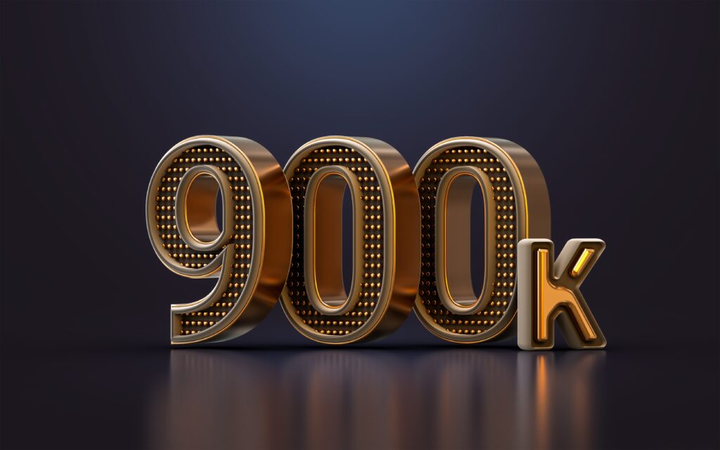 Gold,Luxury,Thank,You,For,900k,Followers,Online,Social,Banner