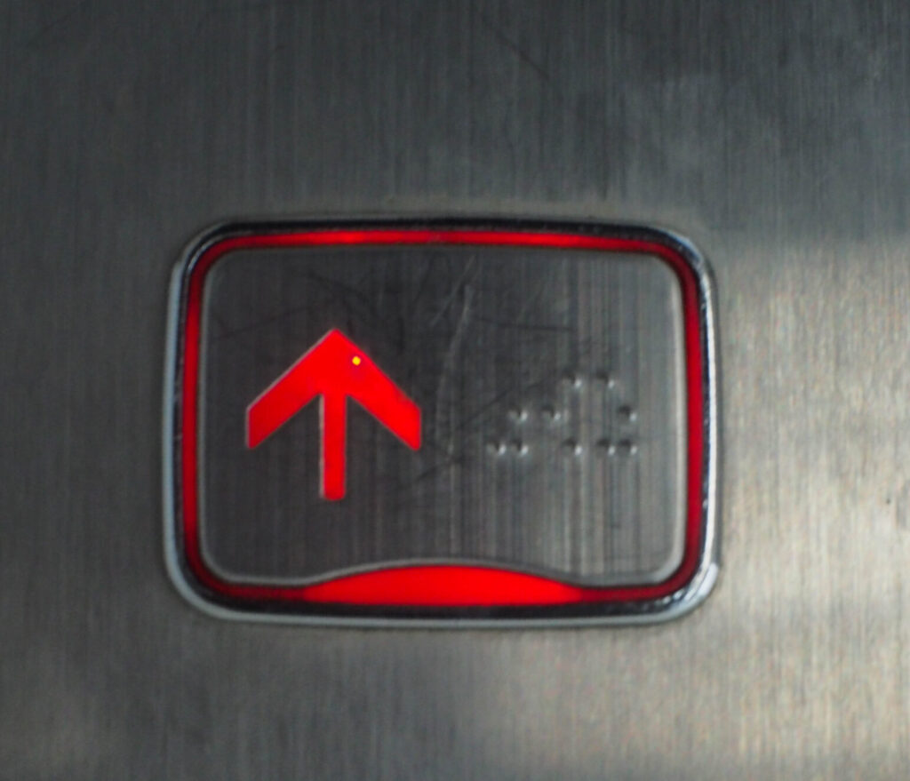 Up,And,Down,Button,Of,Elevator,,Separate,Ways,Concept,