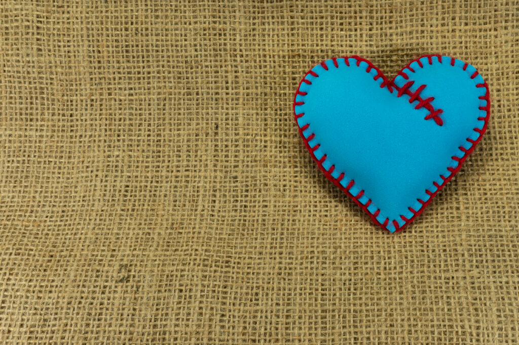 Valentine,Day,Template,,One,Handmade,Blue,Foam,Sheet,Stitched,Toy