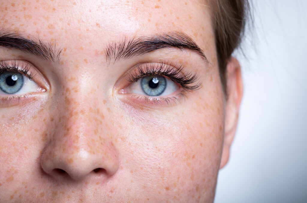 A,Close,Up,Of,A,Person,With,Blue,Eyes,Looking