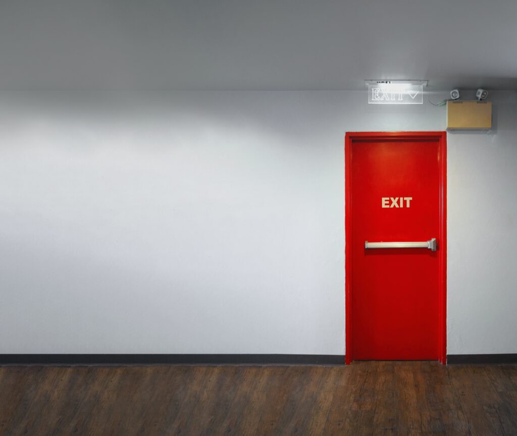 Fire,Exit,Door.,Fire,Exit,Emergency,Door,Red,Color,Metal