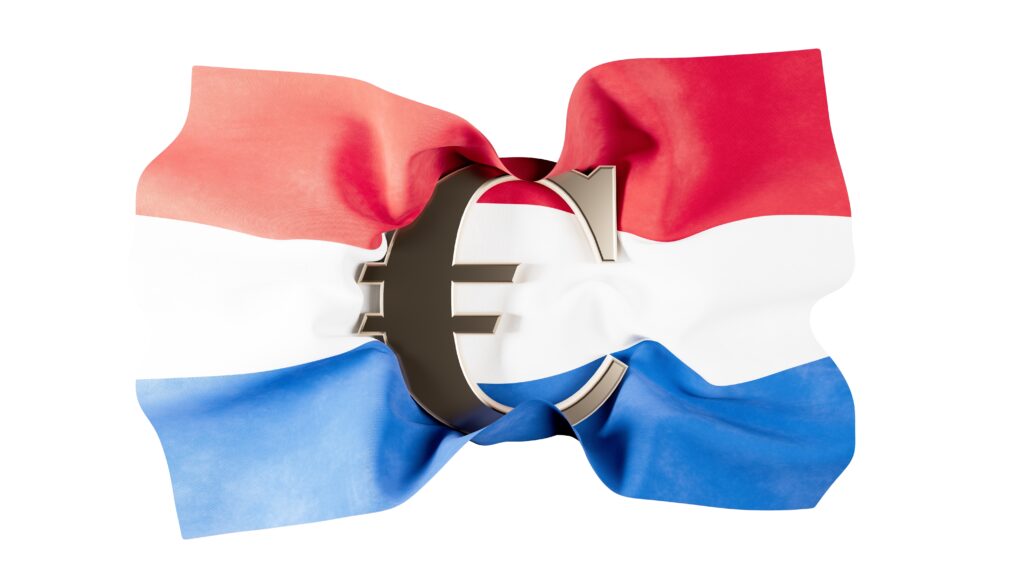 Netherlands,Flag,Merged,With,A,Euro,Symbol,Cutout,,A,Statement