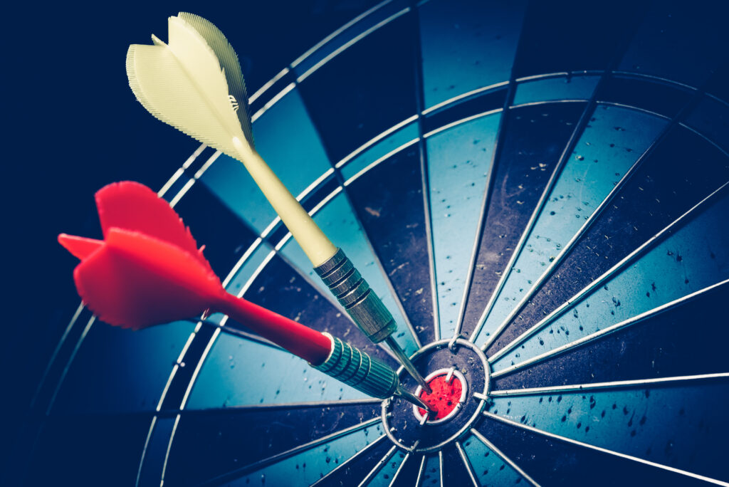 Bullseye,Is,A,Target,Of,Business.,Dart,Is,An,Opportunity